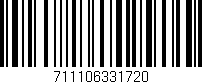 Código de barras (EAN, GTIN, SKU, ISBN): '711106331720'