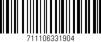 Código de barras (EAN, GTIN, SKU, ISBN): '711106331904'