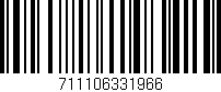 Código de barras (EAN, GTIN, SKU, ISBN): '711106331966'