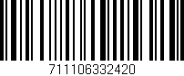 Código de barras (EAN, GTIN, SKU, ISBN): '711106332420'