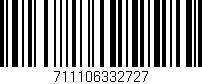 Código de barras (EAN, GTIN, SKU, ISBN): '711106332727'