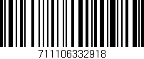 Código de barras (EAN, GTIN, SKU, ISBN): '711106332918'