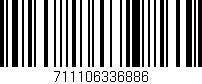 Código de barras (EAN, GTIN, SKU, ISBN): '711106336886'