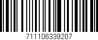 Código de barras (EAN, GTIN, SKU, ISBN): '711106339207'