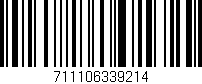 Código de barras (EAN, GTIN, SKU, ISBN): '711106339214'