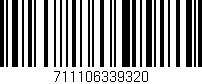 Código de barras (EAN, GTIN, SKU, ISBN): '711106339320'