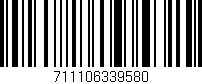 Código de barras (EAN, GTIN, SKU, ISBN): '711106339580'