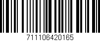 Código de barras (EAN, GTIN, SKU, ISBN): '711106420165'