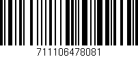 Código de barras (EAN, GTIN, SKU, ISBN): '711106478081'