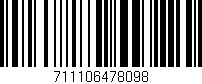 Código de barras (EAN, GTIN, SKU, ISBN): '711106478098'