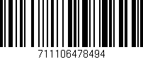 Código de barras (EAN, GTIN, SKU, ISBN): '711106478494'