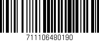 Código de barras (EAN, GTIN, SKU, ISBN): '711106480190'