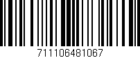 Código de barras (EAN, GTIN, SKU, ISBN): '711106481067'