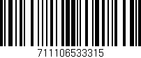 Código de barras (EAN, GTIN, SKU, ISBN): '711106533315'