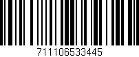 Código de barras (EAN, GTIN, SKU, ISBN): '711106533445'