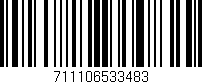 Código de barras (EAN, GTIN, SKU, ISBN): '711106533483'