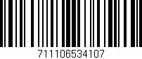 Código de barras (EAN, GTIN, SKU, ISBN): '711106534107'