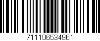 Código de barras (EAN, GTIN, SKU, ISBN): '711106534961'