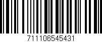 Código de barras (EAN, GTIN, SKU, ISBN): '711106545431'