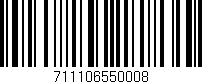 Código de barras (EAN, GTIN, SKU, ISBN): '711106550008'