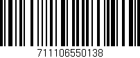 Código de barras (EAN, GTIN, SKU, ISBN): '711106550138'