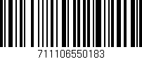 Código de barras (EAN, GTIN, SKU, ISBN): '711106550183'