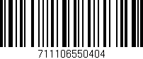 Código de barras (EAN, GTIN, SKU, ISBN): '711106550404'