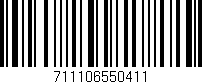 Código de barras (EAN, GTIN, SKU, ISBN): '711106550411'
