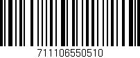 Código de barras (EAN, GTIN, SKU, ISBN): '711106550510'