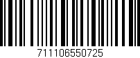 Código de barras (EAN, GTIN, SKU, ISBN): '711106550725'