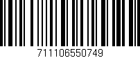 Código de barras (EAN, GTIN, SKU, ISBN): '711106550749'