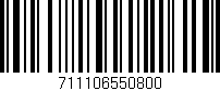 Código de barras (EAN, GTIN, SKU, ISBN): '711106550800'