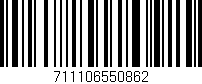 Código de barras (EAN, GTIN, SKU, ISBN): '711106550862'