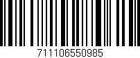 Código de barras (EAN, GTIN, SKU, ISBN): '711106550985'