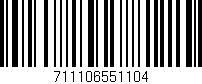 Código de barras (EAN, GTIN, SKU, ISBN): '711106551104'