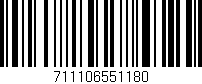 Código de barras (EAN, GTIN, SKU, ISBN): '711106551180'