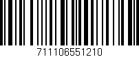 Código de barras (EAN, GTIN, SKU, ISBN): '711106551210'