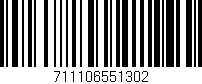 Código de barras (EAN, GTIN, SKU, ISBN): '711106551302'