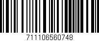 Código de barras (EAN, GTIN, SKU, ISBN): '711106560748'