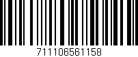 Código de barras (EAN, GTIN, SKU, ISBN): '711106561158'