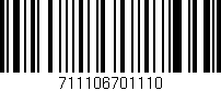 Código de barras (EAN, GTIN, SKU, ISBN): '711106701110'
