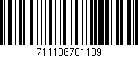 Código de barras (EAN, GTIN, SKU, ISBN): '711106701189'