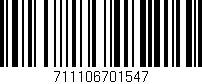 Código de barras (EAN, GTIN, SKU, ISBN): '711106701547'