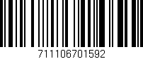 Código de barras (EAN, GTIN, SKU, ISBN): '711106701592'