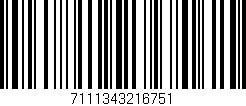 Código de barras (EAN, GTIN, SKU, ISBN): '7111343216751'
