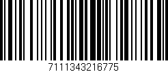 Código de barras (EAN, GTIN, SKU, ISBN): '7111343216775'