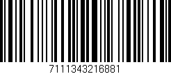 Código de barras (EAN, GTIN, SKU, ISBN): '7111343216881'