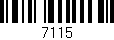 Código de barras (EAN, GTIN, SKU, ISBN): '7115'