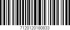 Código de barras (EAN, GTIN, SKU, ISBN): '7120120180833'