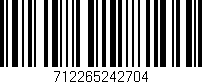 Código de barras (EAN, GTIN, SKU, ISBN): '712265242704'